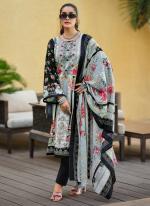 Lawn Camric Sky Blue Casual Wear Printed Salwar Suit